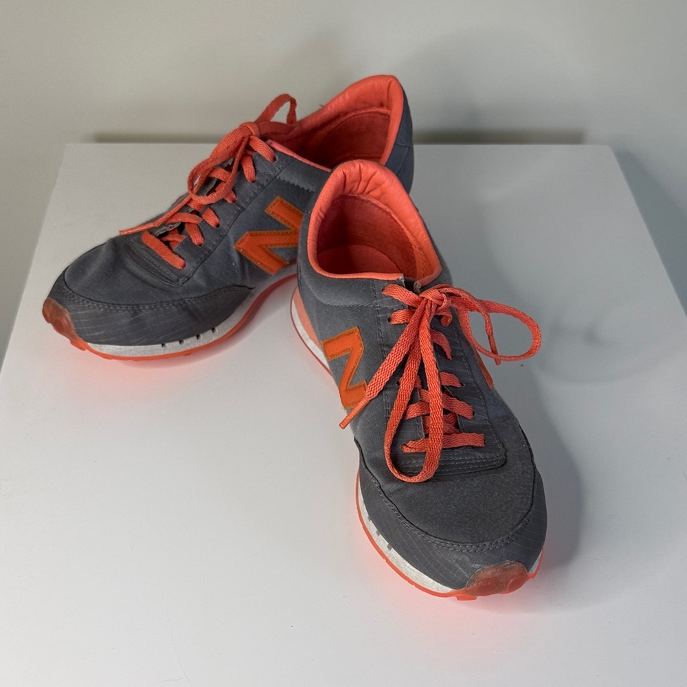 New Balance 410 Gray and Orange Women's Athletic Sneakers for Nine West